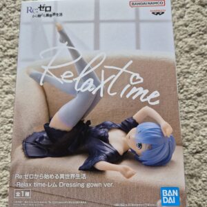 Re:Zero Rem Relax Time Qposket Banpresto Figure